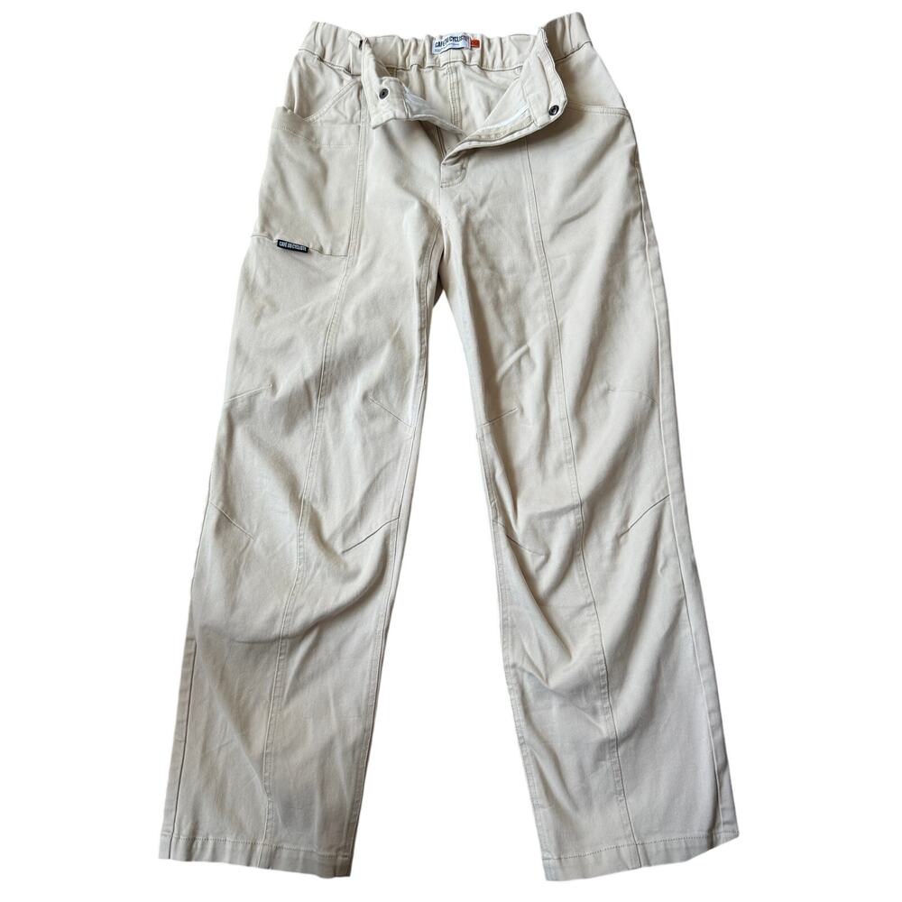 Cafe du Cycliste Heloise Pants Cream Off-White Cotton Twill Size M